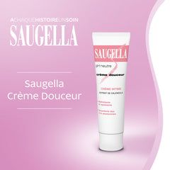 Close-up of texture showing smooth, hydrating cream for gentle vulvar comfort.