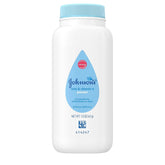 SC Johnson's Johnson's Baby Powder travel bottle absorbs moisture for on-the-go dryness