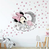SchwartsCount Mickey and Minnie wall decals brighten kids' room with removable vinyl decor.