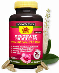 Science Force Lovely Queen bottle front promoting menopause support and balance.