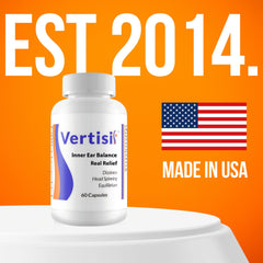 Scientific Health Vertisil bottle front view, ready for everyday use