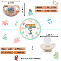 ScribbleHourglass hamster shield pacifier offers cozy comfort during breaks