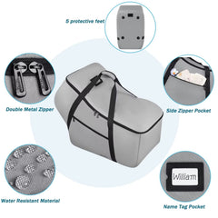 SCTEL padded handles enhance comfortable carrying through airports
