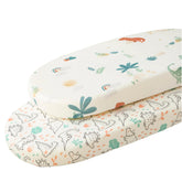 SDIII Dinosaur Bassinet Sheet pattern-1 with playful dinos for a cozy nursery