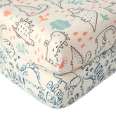 SDIII dinosaur pack n play sheets 2-pack with breathable microfiber for gentle skin comfort
