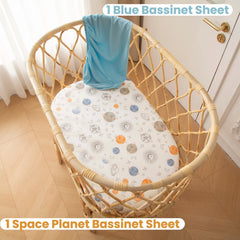 SDIII outer space bassinet sheets UFO pattern adds playful charm.