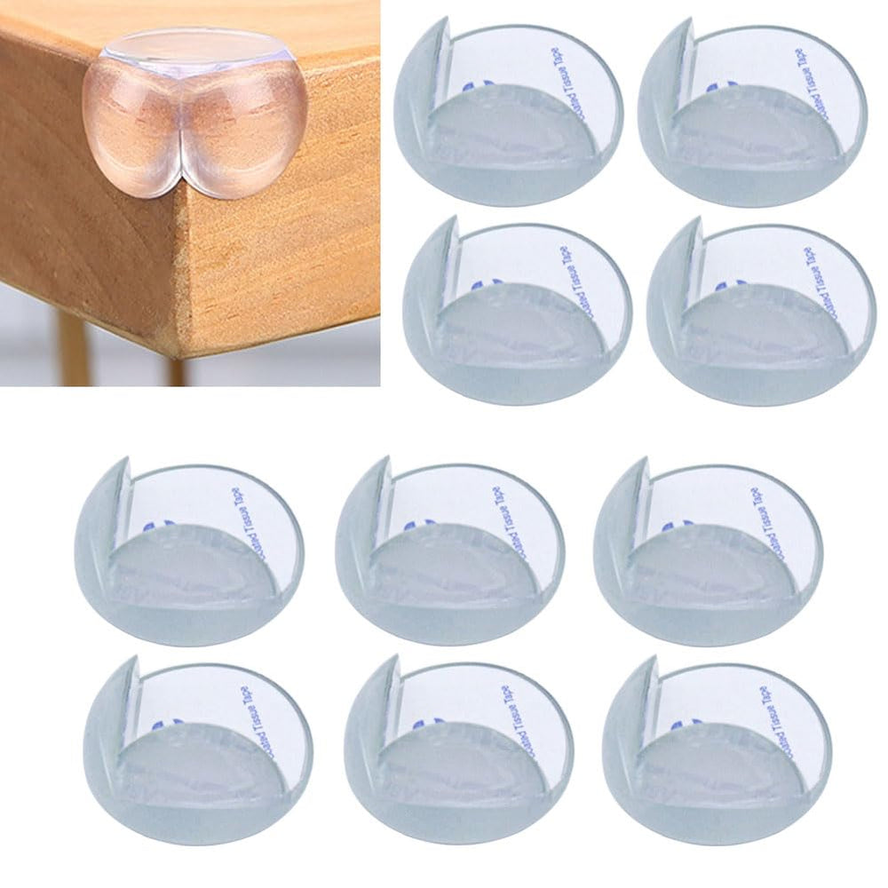 Sdjdhej L-shaped clear corner guards protect furniture edges for safer baby play spaces