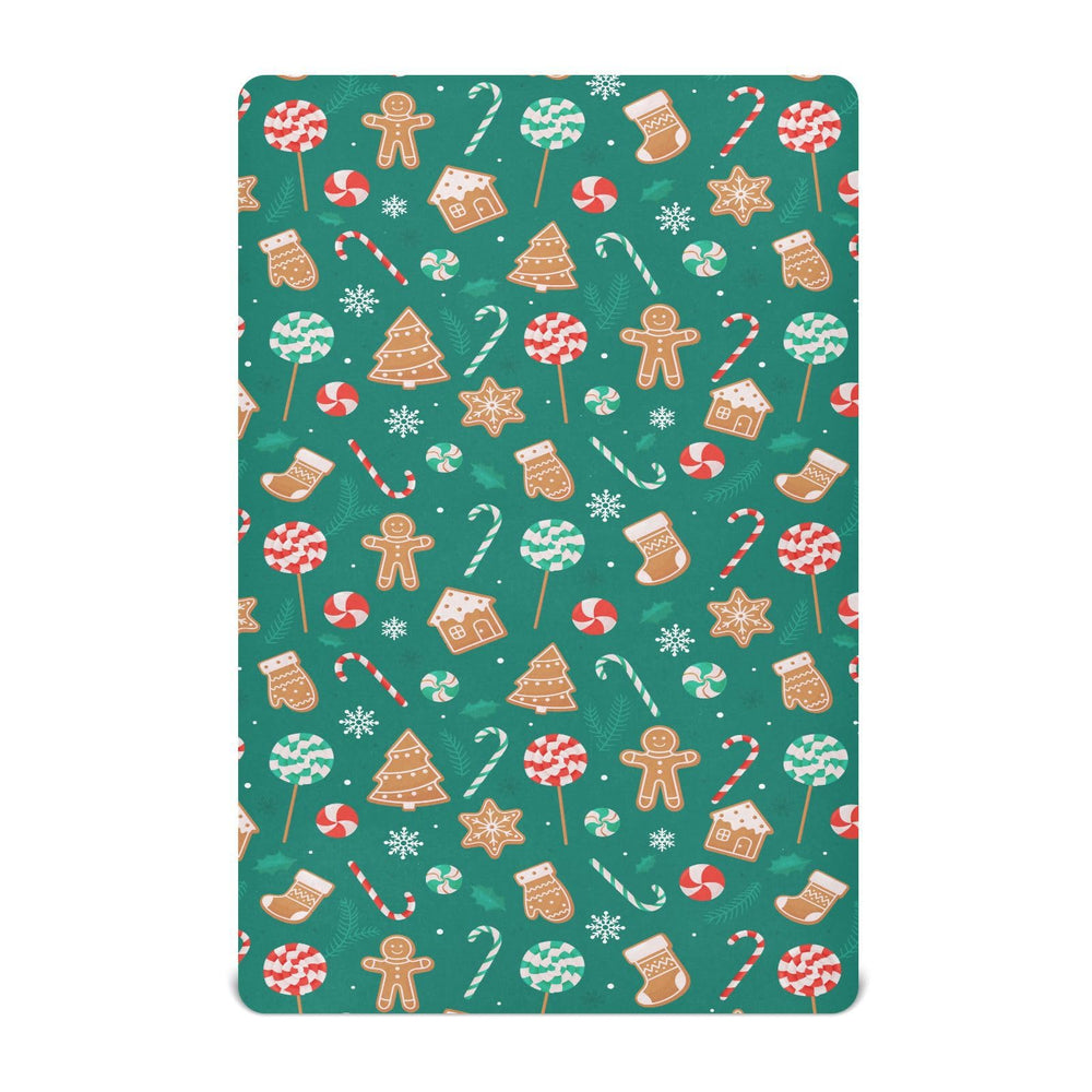 SDMKA Christmas Candy mini crib sheet with snug mini-crib fit for playard