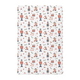 SDMKA Christmas Soldier crib sheet front view with ultra-soft microfiber for gentle sleep.
