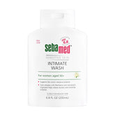SEBAMED feminine wash bottle shown for easy daily cleansing during menopause.