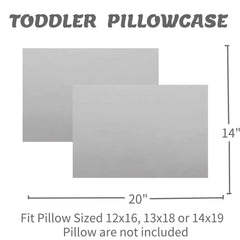 SeClovers two-pack gray pillowcase in breathable cotton keeps skin cool