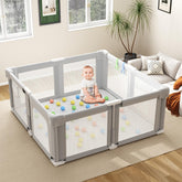 Seeday foldable playpen 51-inch base for safe, spacious baby playtime indoors or outdoors