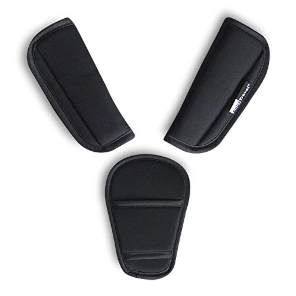 SeedFuture strap covers for baby pushchair providing gentle friction protection.