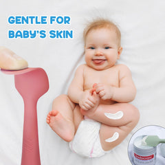 Seeway diaper cream spatula with suction-base stand keeps tools off the table.
