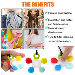 Seeway chewy necklace with adjustable cord for growing children