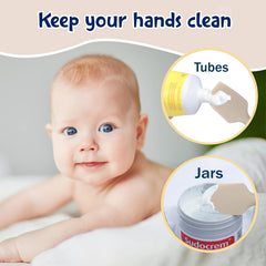 Seeway easy-clean diaper paste spatula; wipe clean after every diaper change.