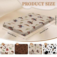 Sel Natural western cowboy bassinet sheets pattern 2 brings playful energy to bedtime