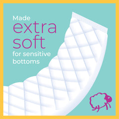 Select Kids Sposie booster pads placed inside a diaper for overnight use