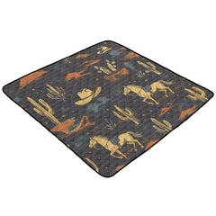 Selerdon play mat featuring cactus and horse motif for engaging floor play