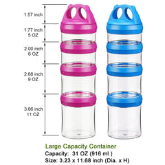 SELEWARE twist-lock system links containers for versatile meal kits.
