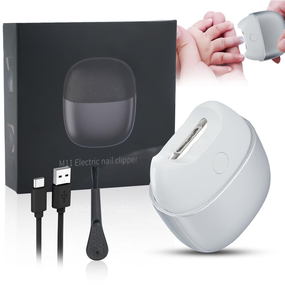 Senduzll electric nail clipper with LED light for precise trimming in low light.