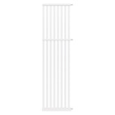Senneny 63-inch extra tall cat gate extension white, expands gate width for added pet space.