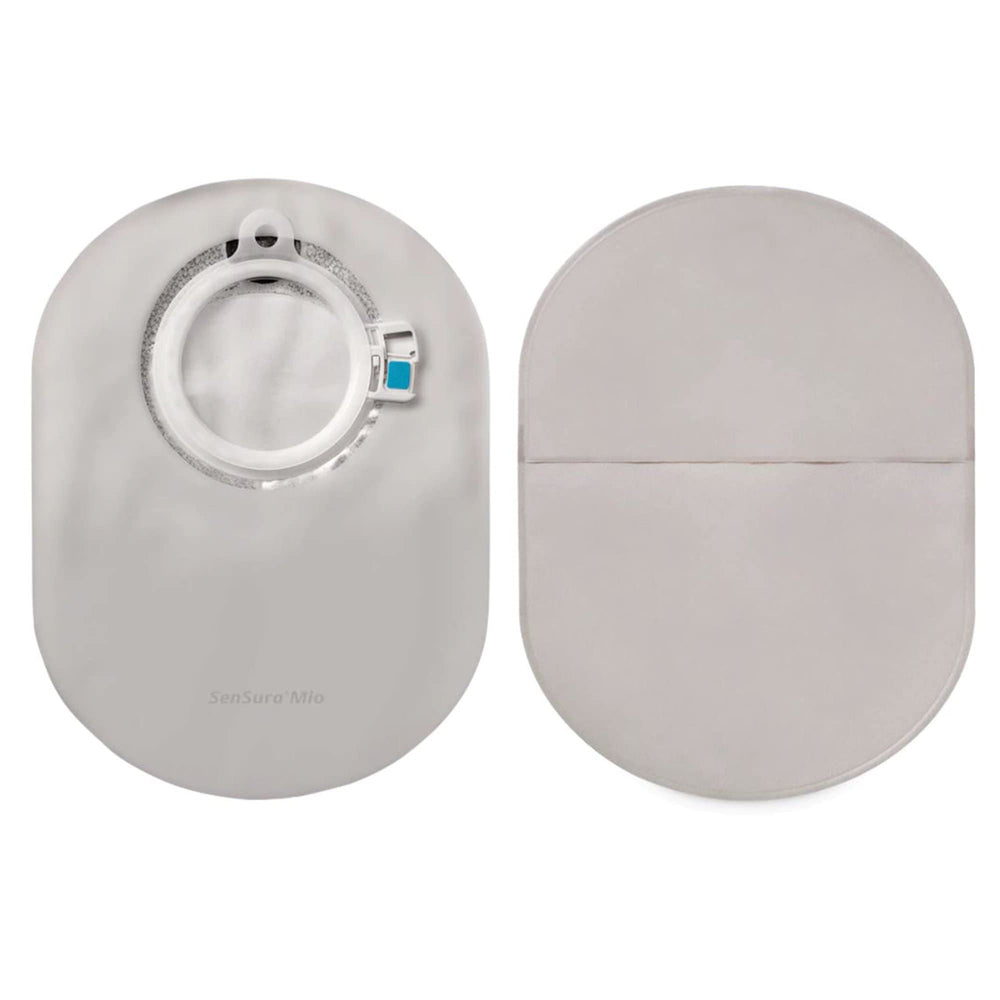 SenSura Mio Click inspection window pouch shows secure fit and easy checks.