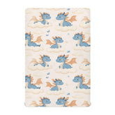 Senya pink starfish pattern crib sheet, soft and breathable for gentle nights.