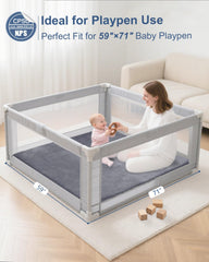 SEPARO 71x59 crawling area offers ample space for exploration and reach.