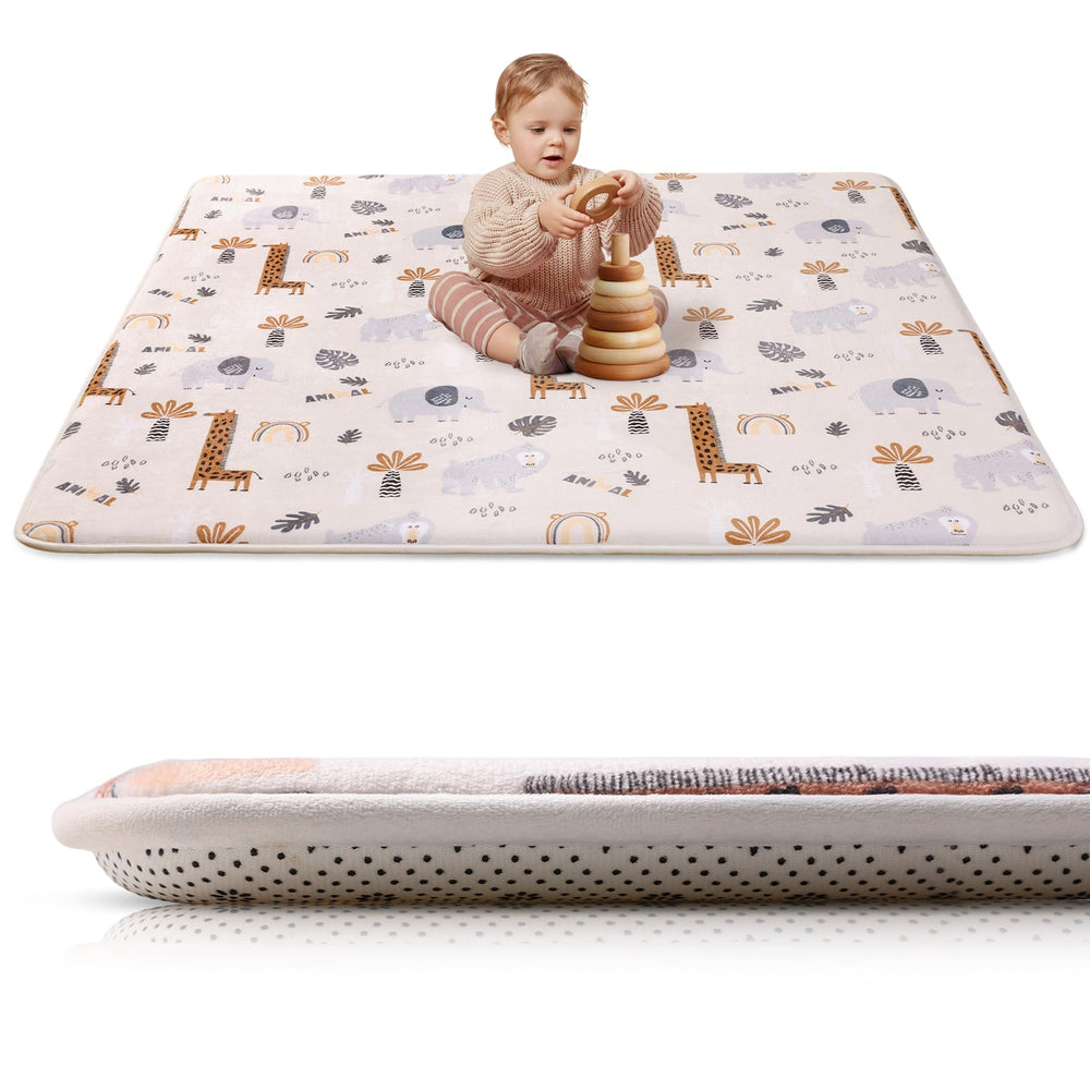 SEPARO baby play mat with 1-2 inch foam cushions floor play