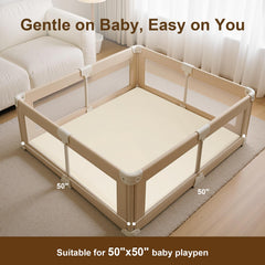 SEPARO Baby Play Mat thick foam padding enhances comfort during play