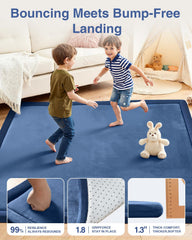 SEPARO tummy-time play mat with soft surface for infants