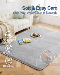 SEPARO non-slip backing keeps the mat in place during exploration.