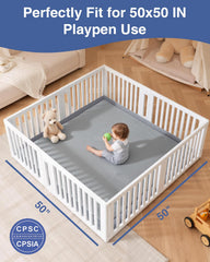 SEPARO non-slip base keeps mat secure on hard floors during play
