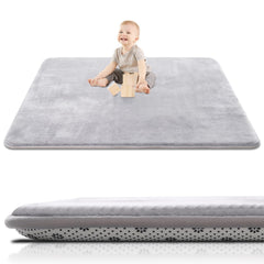 SEPARO thick baby play mat with memory foam for cushioned crawling and tummy time