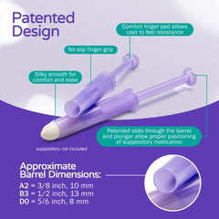 Sephure ergonomic design close-up emphasizes comfortable rectal administration
