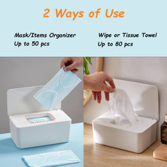 Seposeve refillable wipe container keeps wipes fresh and waste low.