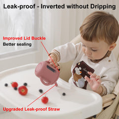 Seposeve sippy cup features ergonomic double handles for small hands