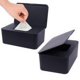 Seposeve wipes dispenser with dust-proof lid keeps wipes clean.