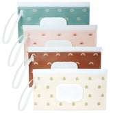 Seposeve on-the-go wipes dispenser with green clip keeps wipes accessible on walks.