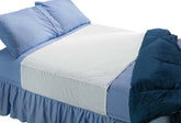 Sequoia Health saddle-style bed pad with tuck-in sides keeps sheets secure overnight.