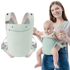 SERAPHY baby carrier front view with ergonomic design for daily wear.
