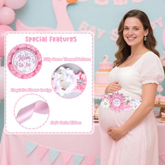 Serencatcher Silly Goose dad-to-be corsage pin for coordinated party looks