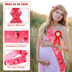 Serencatcher strawberry flower crown headband for playful photos