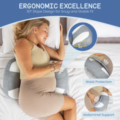 The adjustable strap on the Serene Haven pillow provides a secure fit.