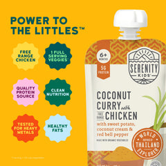 Non-GMO veggies featured in Serenity Kids baby pouch for flavor-forward nourishment.