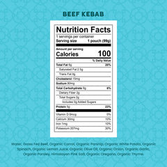 Serenity Kids World Explorers grass-fed beef ingredients image highlighting natural protein
