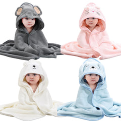 SEVDO hooded towel design features a cute animal hood for bath time fun.