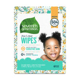 Seventh Generation Baby Wipes with Snap Seal lid for mess-free on-the-go cleaning