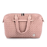 SEWBOO dusty rose diaper bag tote with spacious interior for on-the-go organization